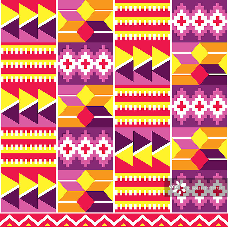 非洲部落几何无缝图案图片素材