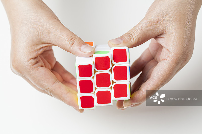 手势魔方玩具图片素材