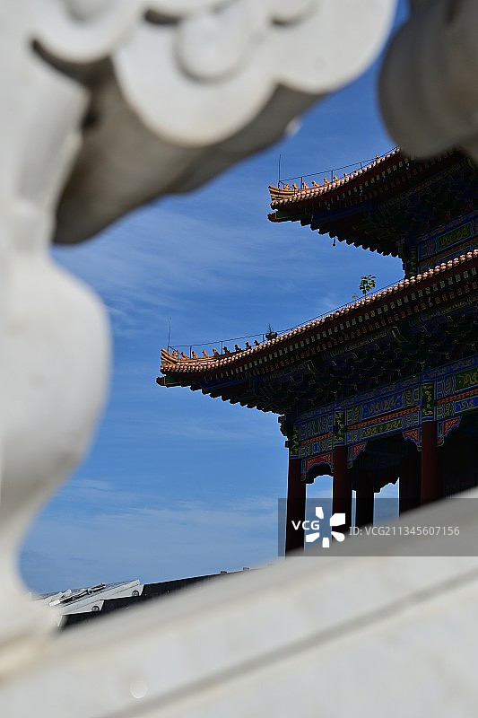 宝鸡市金台古觀一角图片素材