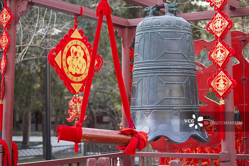 中国过年庙会局部场景图片素材