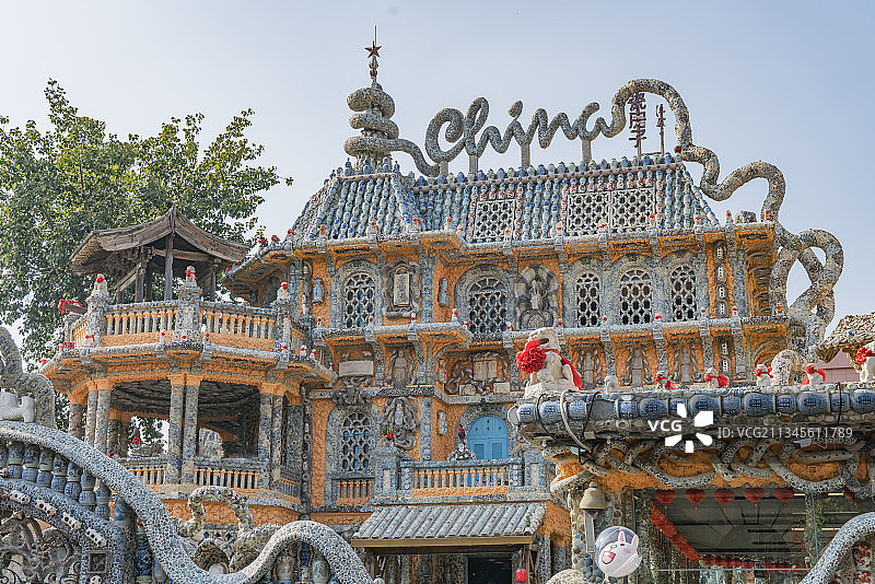 2017-10-06中国，天津市，瓷房子景区图片素材