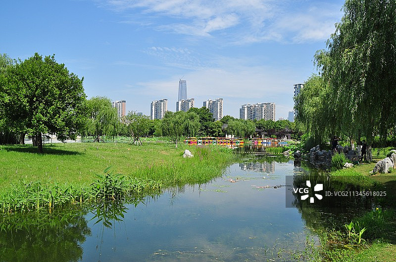 沙湖风光图片素材