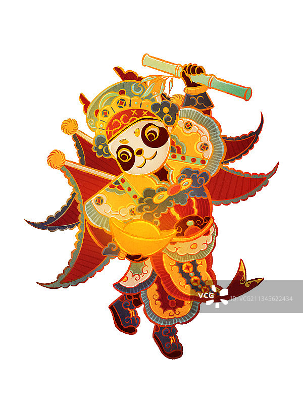 熊猫门神图片素材