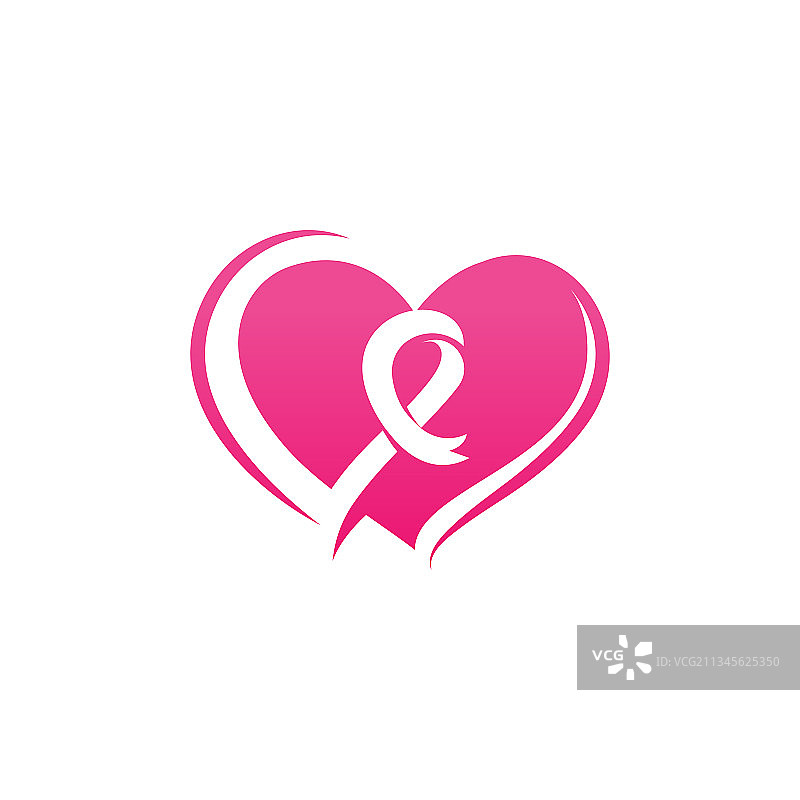 粉红丝带乳腺癌图标图片素材