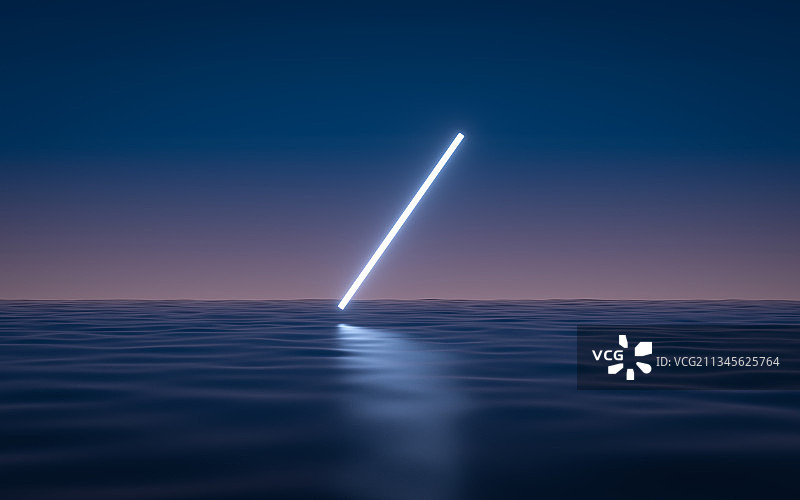 海平面线条光线科技背景图片素材