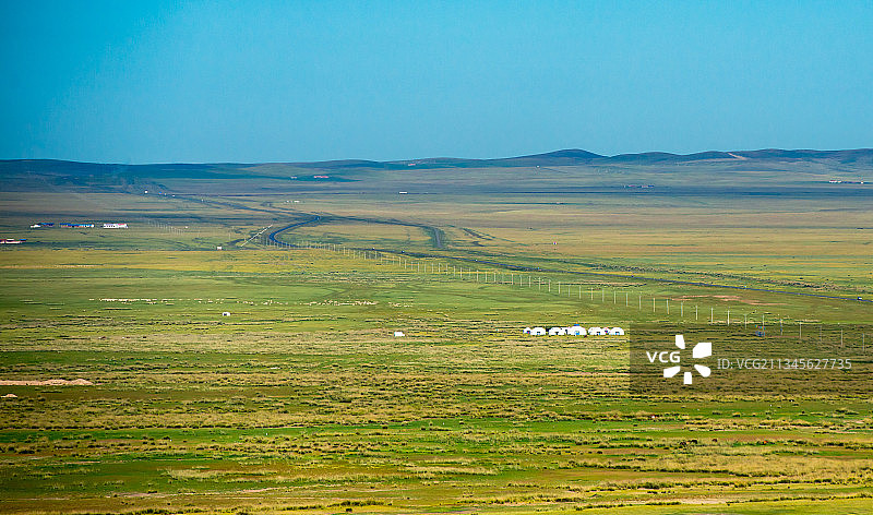 最美草原锡林郭勒大草原图片素材