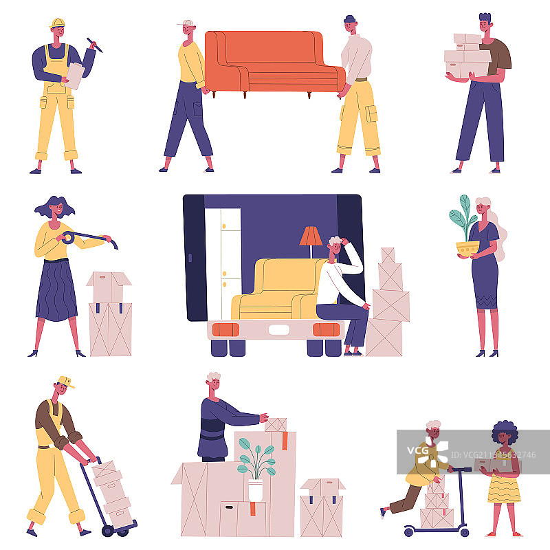 搬家运输图片素材