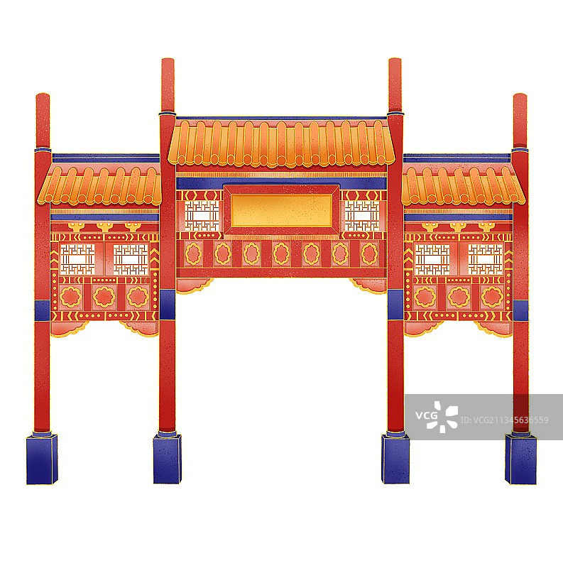 牌楼建筑图片素材
