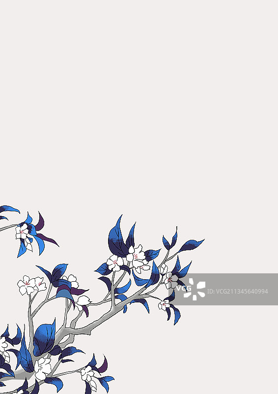 古风装饰植物元素图片素材