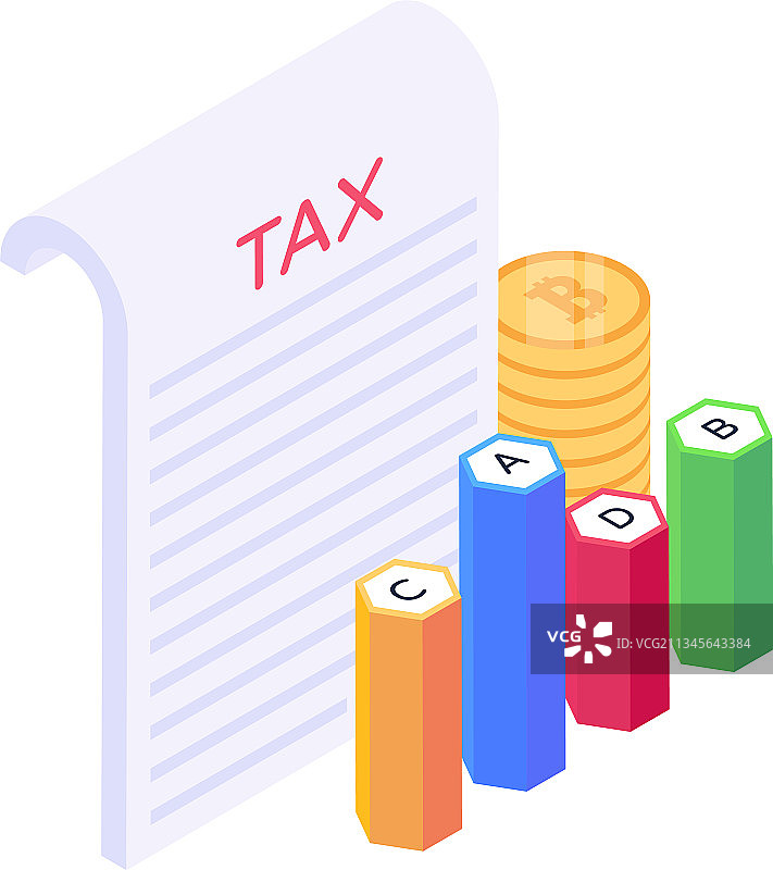 税务信息图图片素材