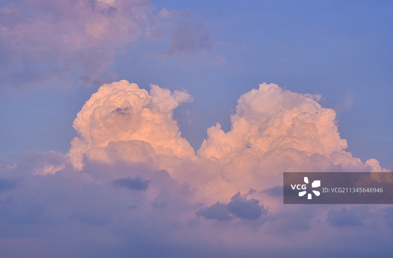天空多云夕阳晚霞风光图片素材