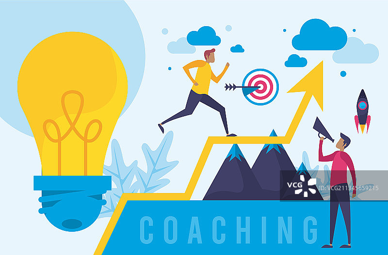教练指导商业成功图片素材