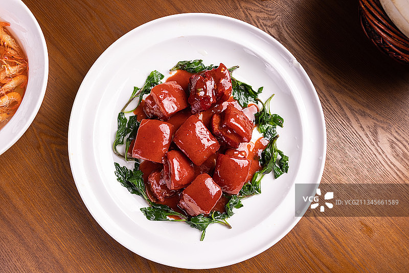 苏州菜酱方红烧肉秘制酱汁肉图片素材