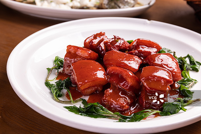 苏州菜酱方红烧肉秘制酱汁肉图片素材