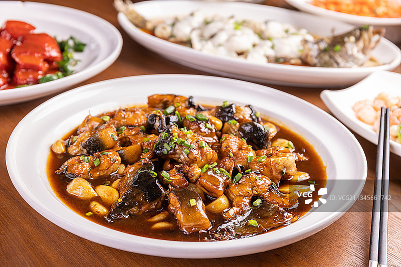 红烧鳗鱼冰糖河鳗图片素材