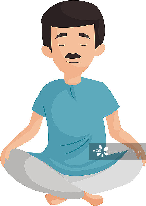 快乐的男人卡通角色图片素材