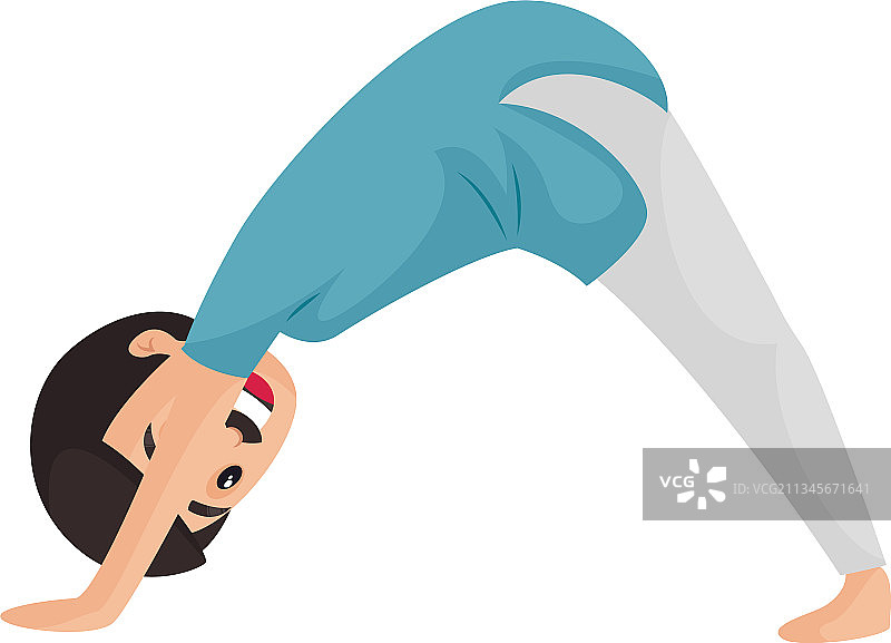 快乐的男人卡通角色图片素材