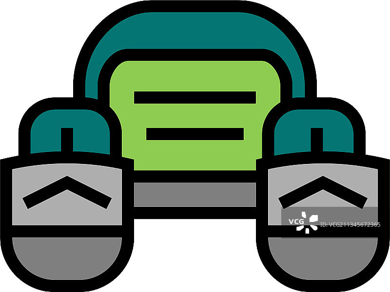 飞钓浮筒彩色图标图片素材