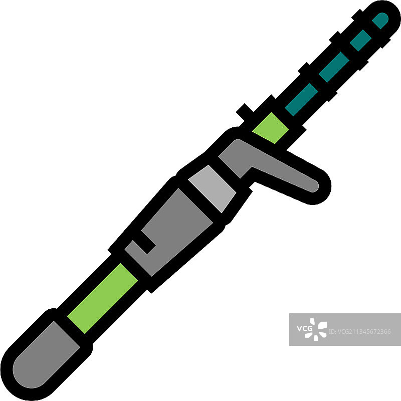 鱼竿颜色图标图片素材