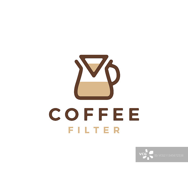 咖啡滤纸滴头标志图标图片素材