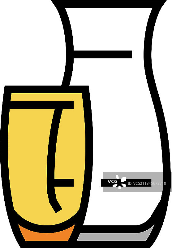 花瓶玻璃生产颜色图标图片素材