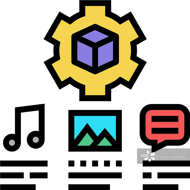 音频图像测试用户生成内容颜色设置图标图片素材