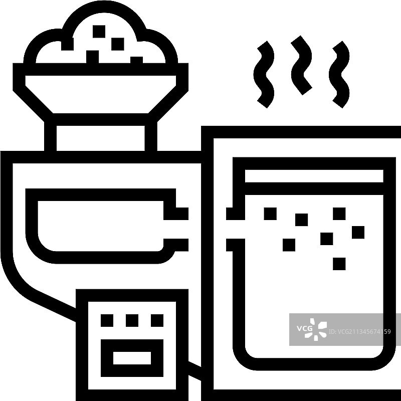 熔炼沙玻璃制造设备线图片素材