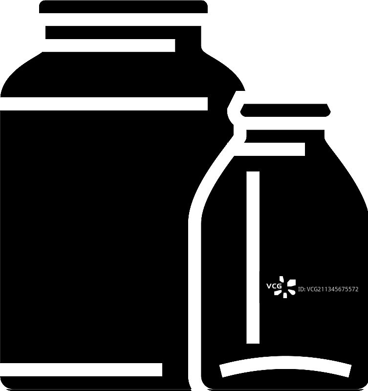 玻璃罐生产标志图标图片素材