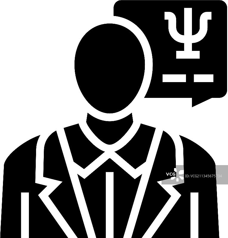 心理学家居家护理服务标志图标图片素材