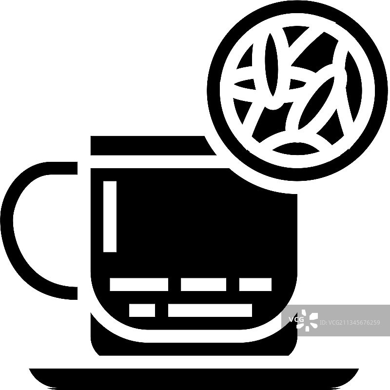 黑色茶字形图标图片素材