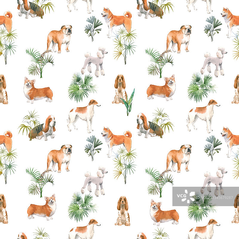 可爱的精美无缝图案图片素材