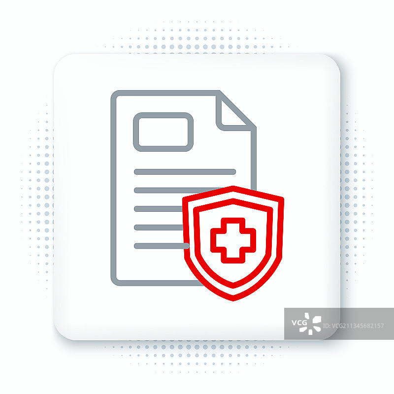 临床记录医疗剪贴板线条图标图片素材