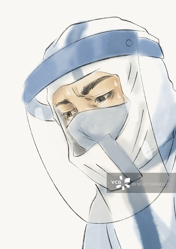 辛苦的医生图片素材