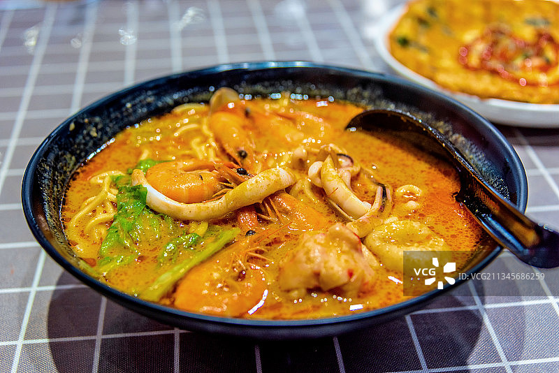 中国福建厦门特色美食沙茶面图片素材