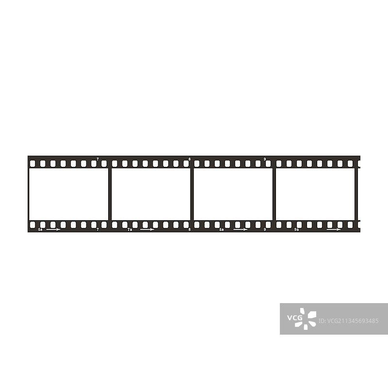 四格35mm胶片图片素材
