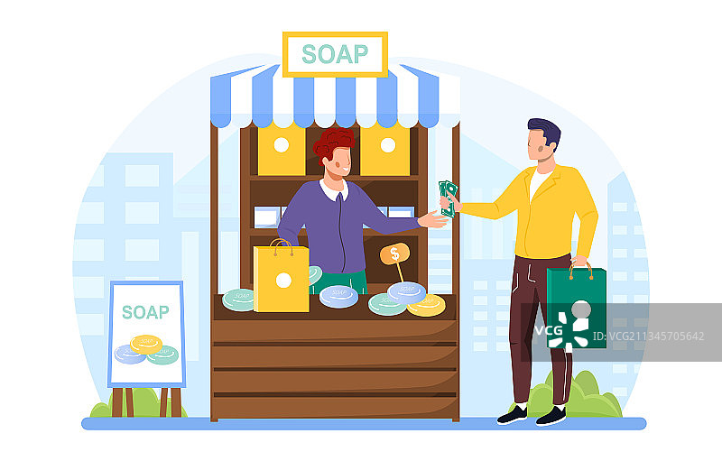 手工皂概念图片素材