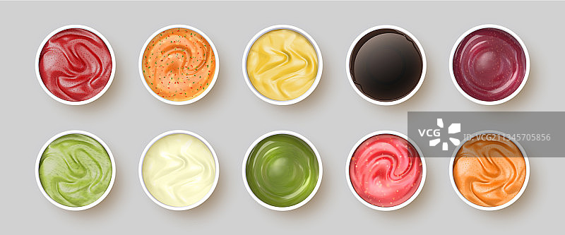 蛋黄酱番茄蘸酱俯视图图片素材