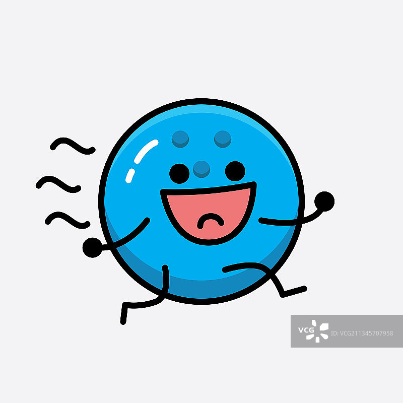 可爱的保龄球角色图片素材