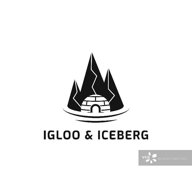 冰屋概念字母组合标志模板图片素材