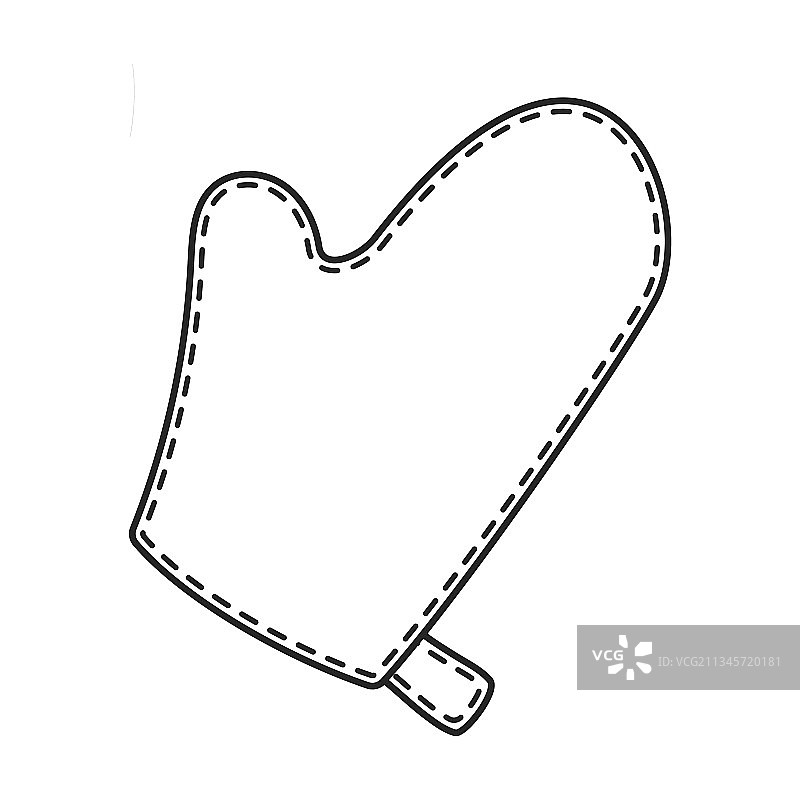 水疗手套轮廓图标图片素材