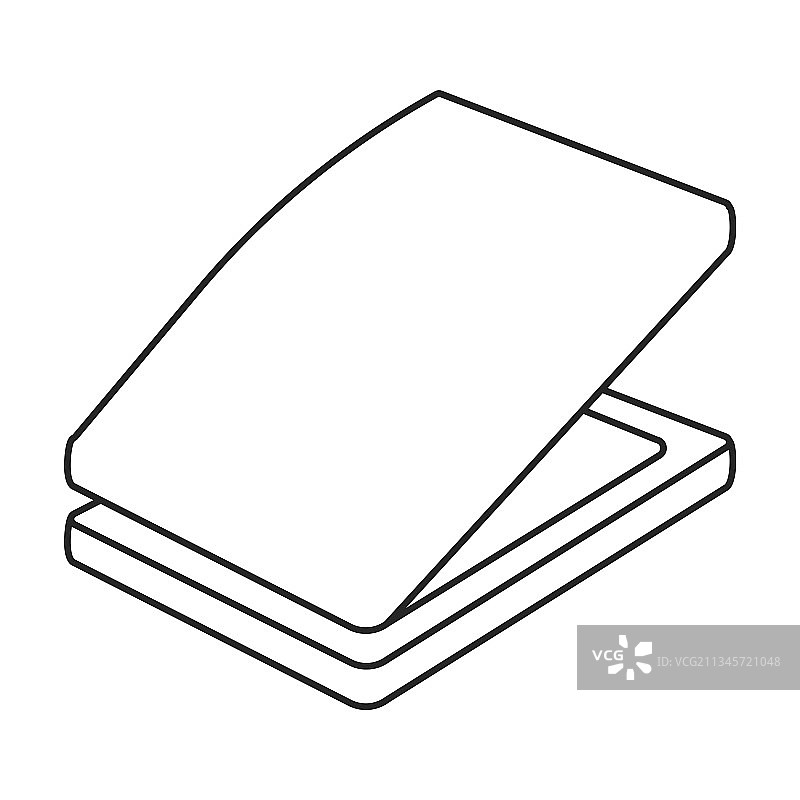 打孔器纸张轮廓图标图片素材