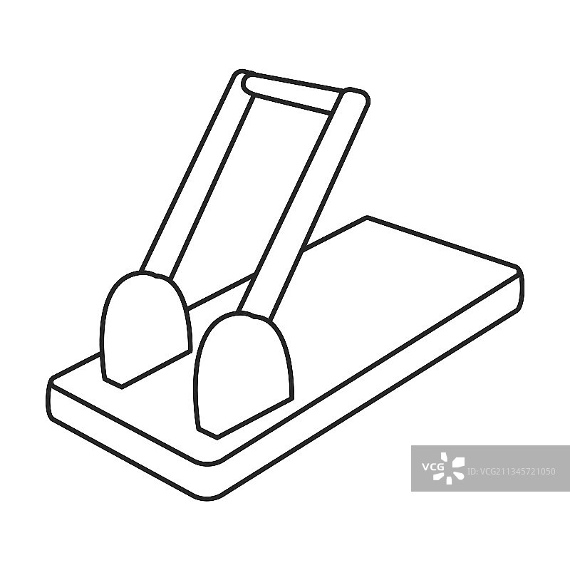 打孔器纸张轮廓图标图片素材