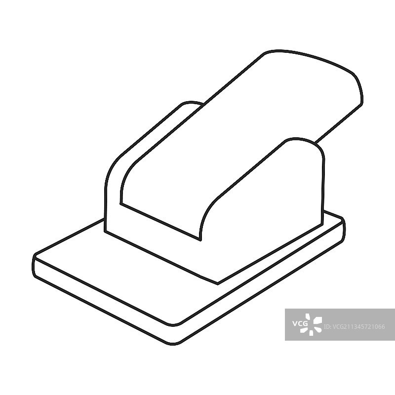 打孔器纸张轮廓图标图片素材