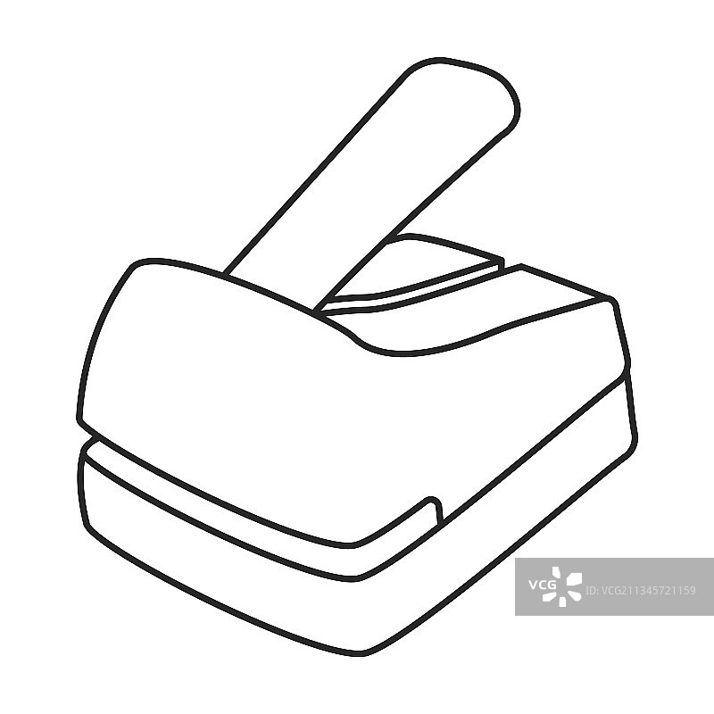 打孔器纸张轮廓图标图片素材