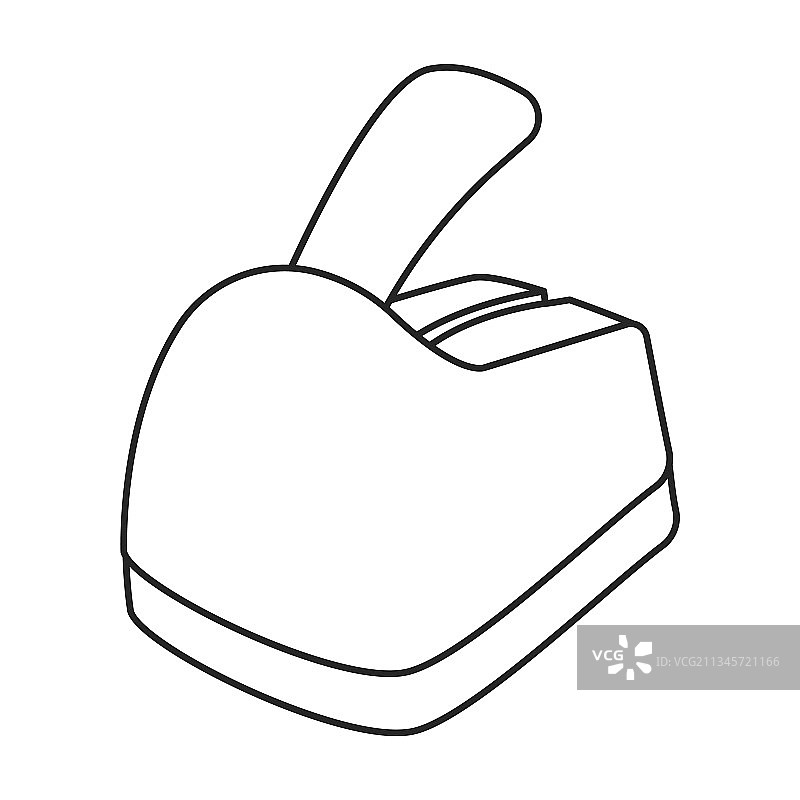 打孔器纸张轮廓图标图片素材