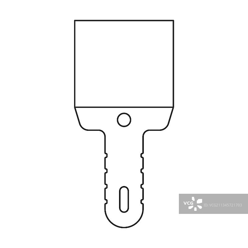 砌砖泥刀轮廓图标图片素材