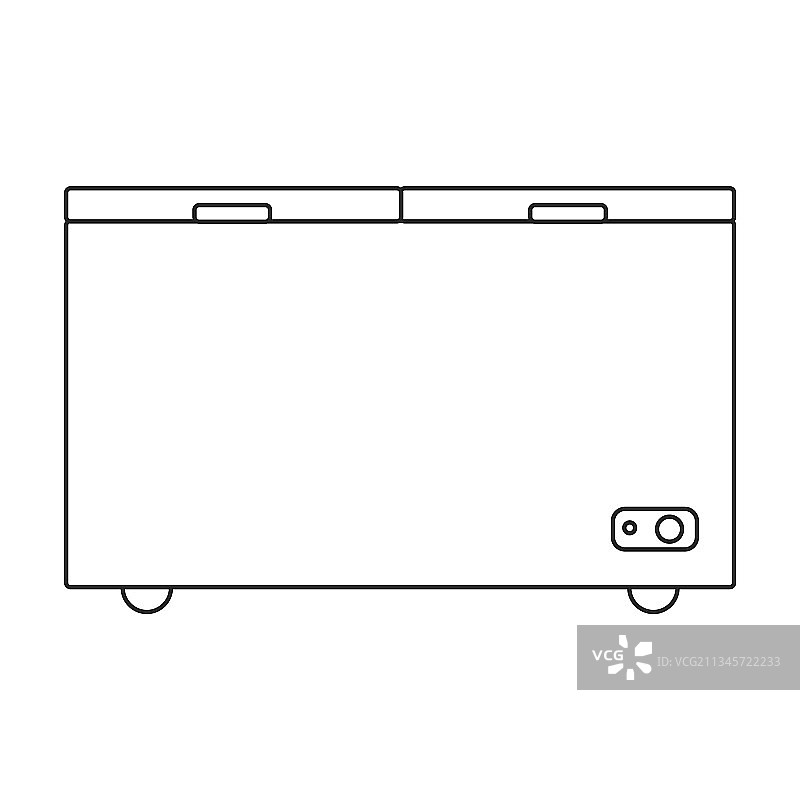冷冻箱轮廓图标图片素材