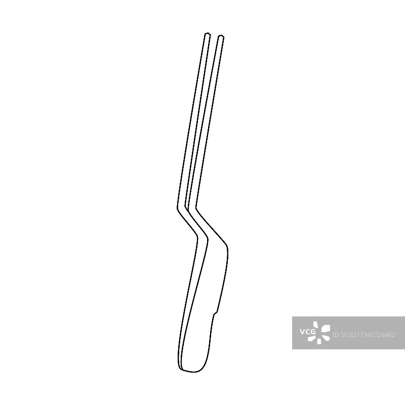 医疗器械镊子轮廓图标图片素材