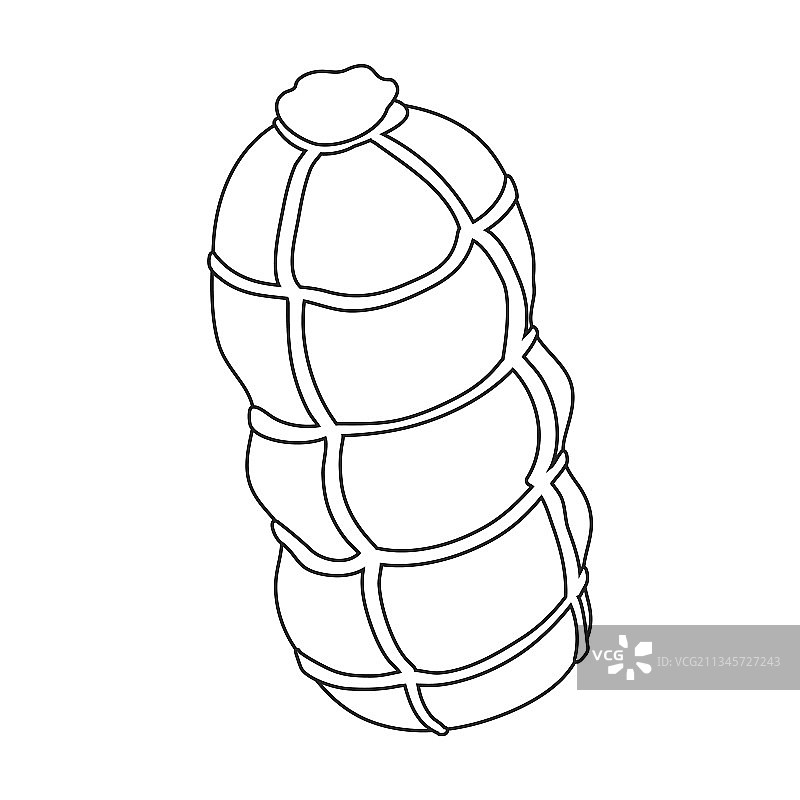 香肠轮廓图标图片素材
