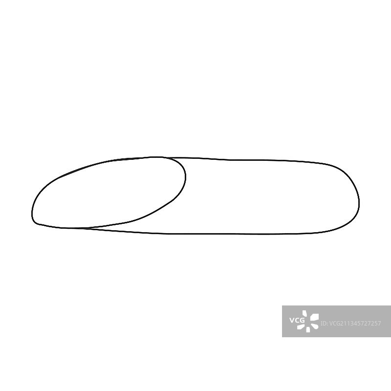 香肠轮廓图标图片素材